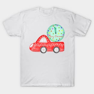 Merry Christmas cute car T-Shirt